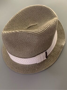 Light olive green Straw Fedora